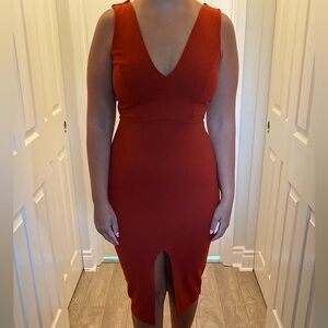 Windsor Fiery Red Midi Dress